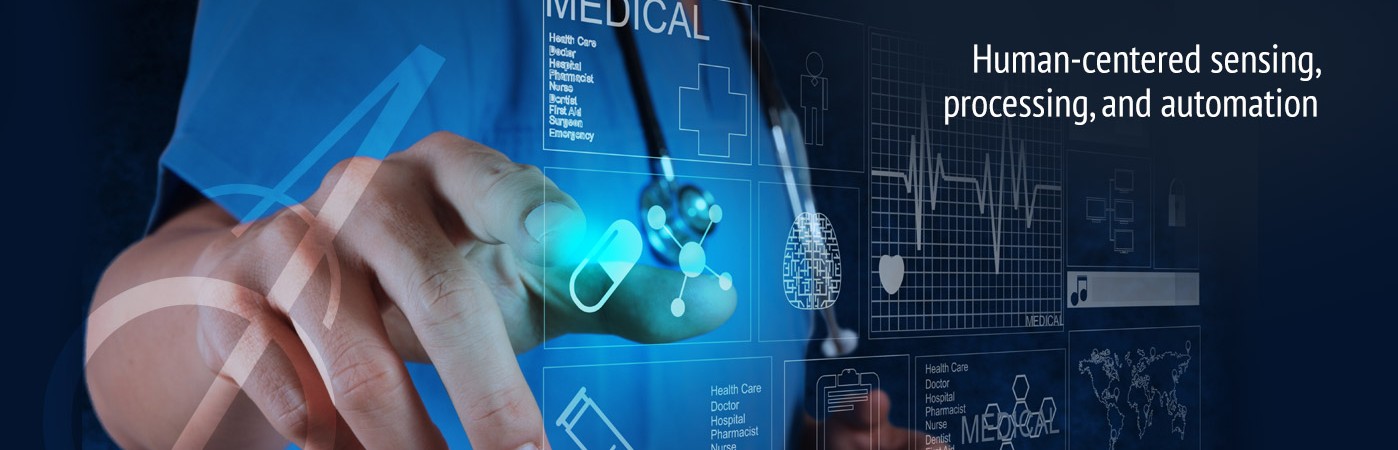 Medical device imagery with text Human-centered sensing, processing, and automation.