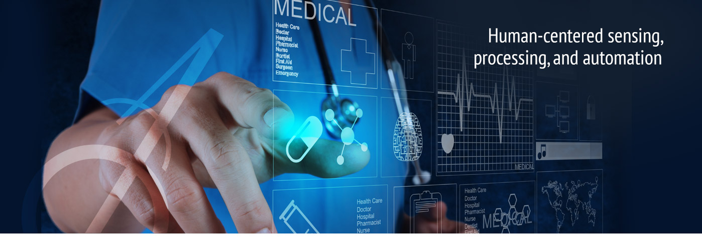 Medical device imagery with text Human-centered sensing, processing, and automation.