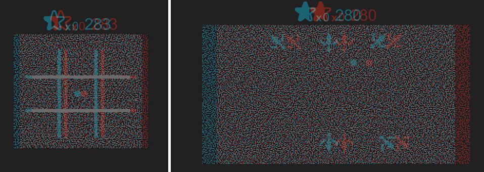 Convergence Insufficiency therapy game screen capture showing mini-games inspired by tic-tac-toe and Dragon Feeder.  